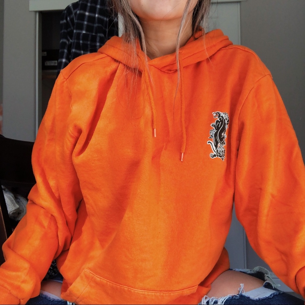 ORANGE OVERSIZED HOODIE
